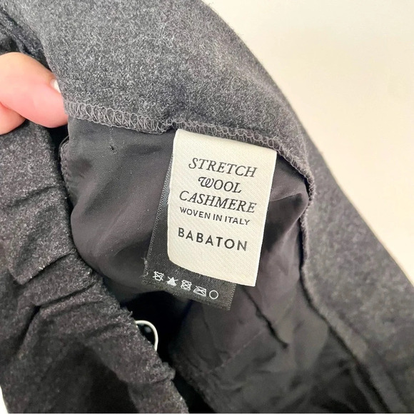 Aritzia Babaton Conan Stretch Wool Cashmere Crop Dress Pant  in Charcoal - Picture 6 of 8